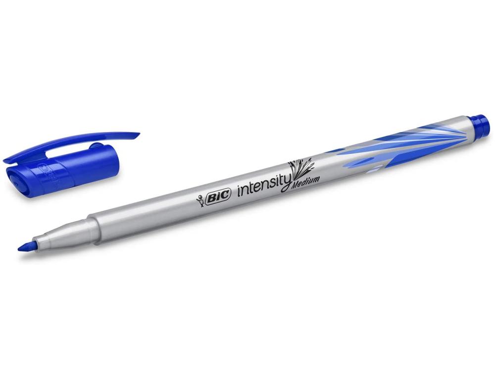 FEUTRE D'ECRITURE BIC INTENSITY POINTE MEDIUM PACK SEMI DURABLE DE 12 UNITES COLORIS ASSORTIS