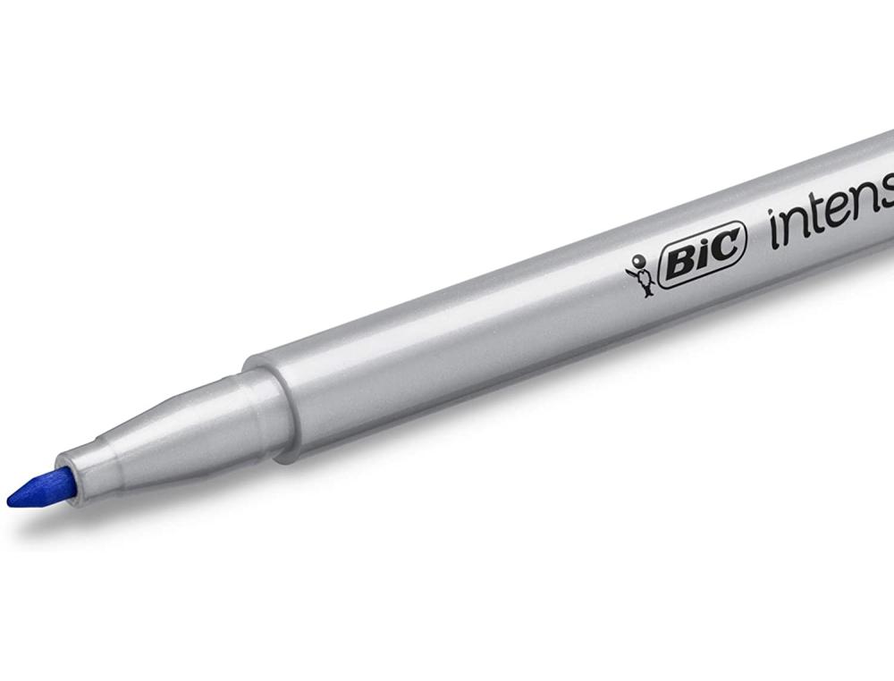 FEUTRE D'ECRITURE BIC INTENSITY POINTE MEDIUM PACK SEMI DURABLE DE 12 UNITES COLORIS ASSORTIS