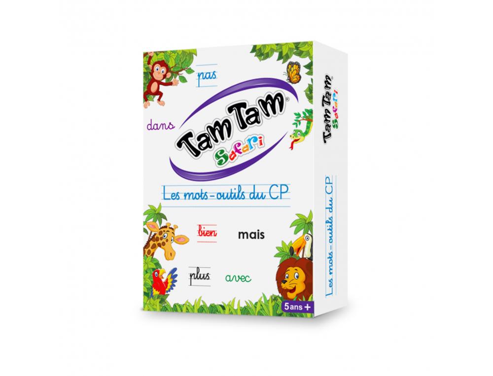 JEU INTERDACTA TAM TAM SAFARI LES MOTS-OUTILS DU CP 52 CARTES + 2 LEXIQUES