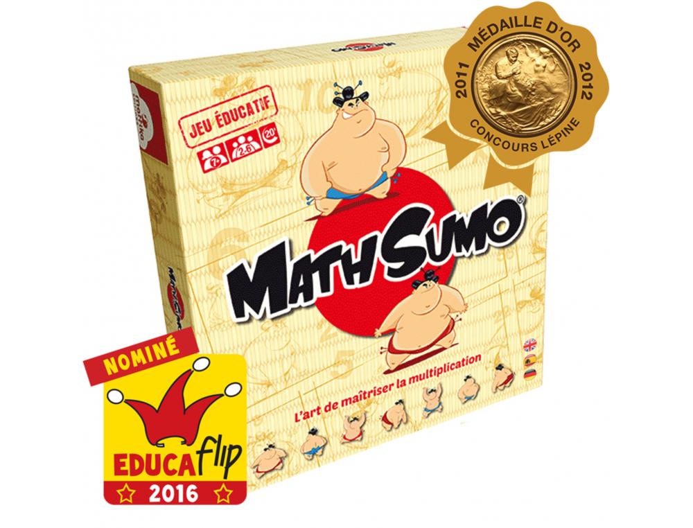 JEU INTERDACTA MATHSUMO 1 PLATEAU + 2 PIONS-SUMO + 61 CARTES + 1 REGLE DU JEU