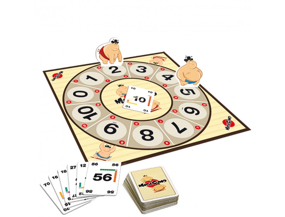 JEU INTERDACTA MATHSUMO 1 PLATEAU + 2 PIONS-SUMO + 61 CARTES + 1 REGLE DU JEU