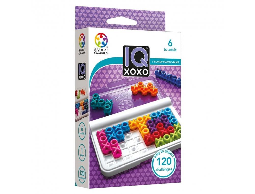 JEU INTERDACTA IQ XOXO 1 BOITE RANGEMENT + 10 PCS PUZZLE COLORIS ET FORMES ASSORTIS + 1 LIVRET 120 DEFIS