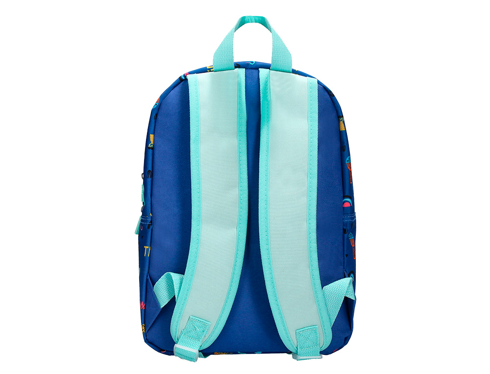 SAC A DOS LIDERPAPEL BABY SAFARI MOTIF COCODRILE 330X100X250MM COLORIS BLEU