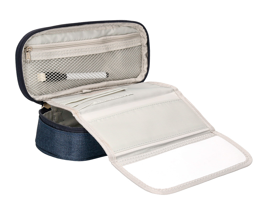 TROUSSE LIDERPAPEL SCOLAIRE OVALE VOLET EFFACABLE A SEC   ET POIGNEE 1 COMPARTIMENT 3   COLORIS ASSORTIS