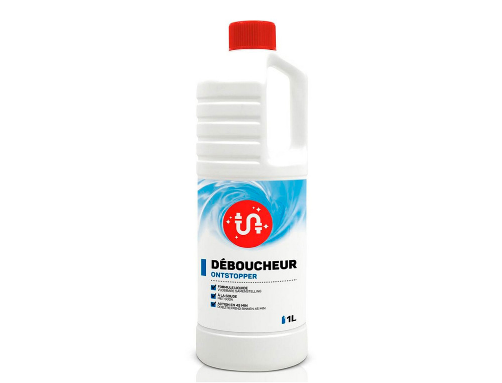 DÉBOUCHEUR COLDIS LIQUIDE DISSOUT MATIÈRES ORGANIQUES SANS ABÎMER ÉMAIL NI TUYAUTERIE PLASTIQUE FLACON 1L
