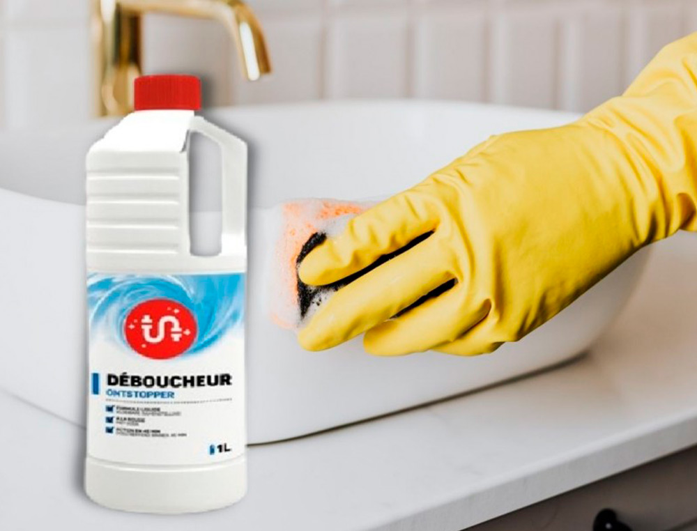 DÉBOUCHEUR COLDIS LIQUIDE DISSOUT MATIÈRES ORGANIQUES SANS ABÎMER ÉMAIL NI TUYAUTERIE PLASTIQUE FLACON 1L