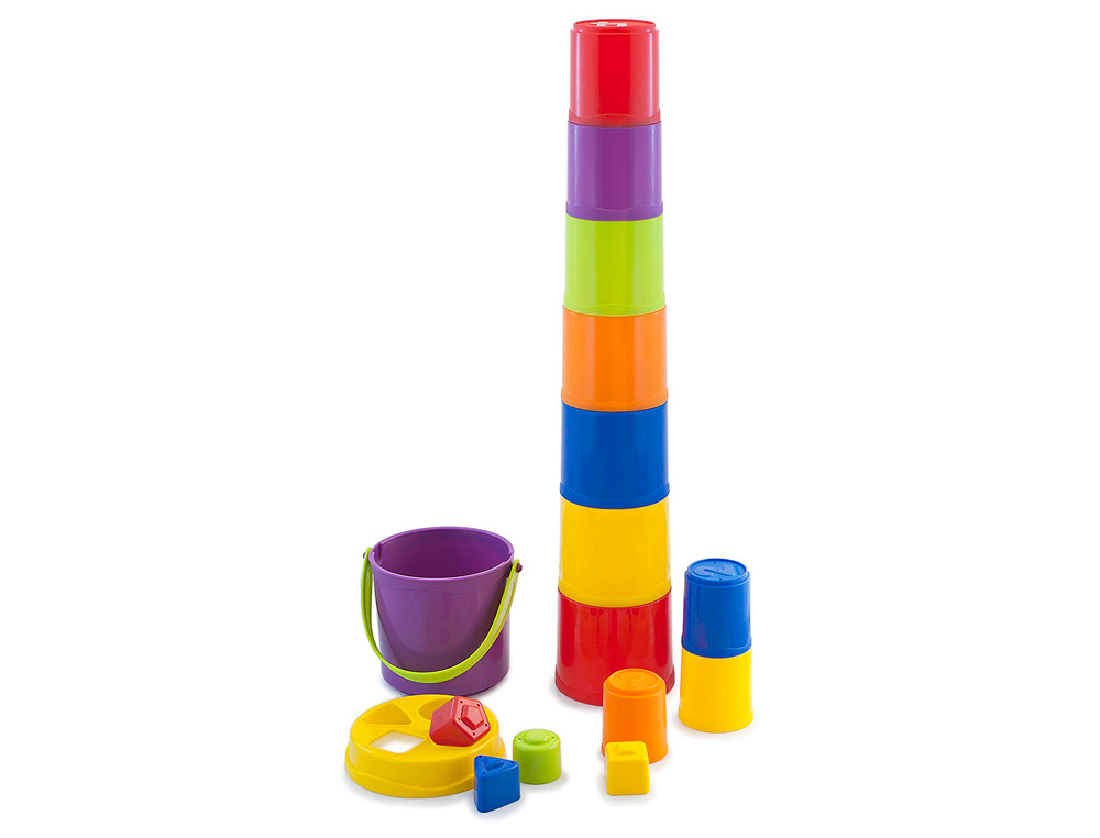 JEU MINILAND GIANT 10 PETITS VERRES  EMPILER