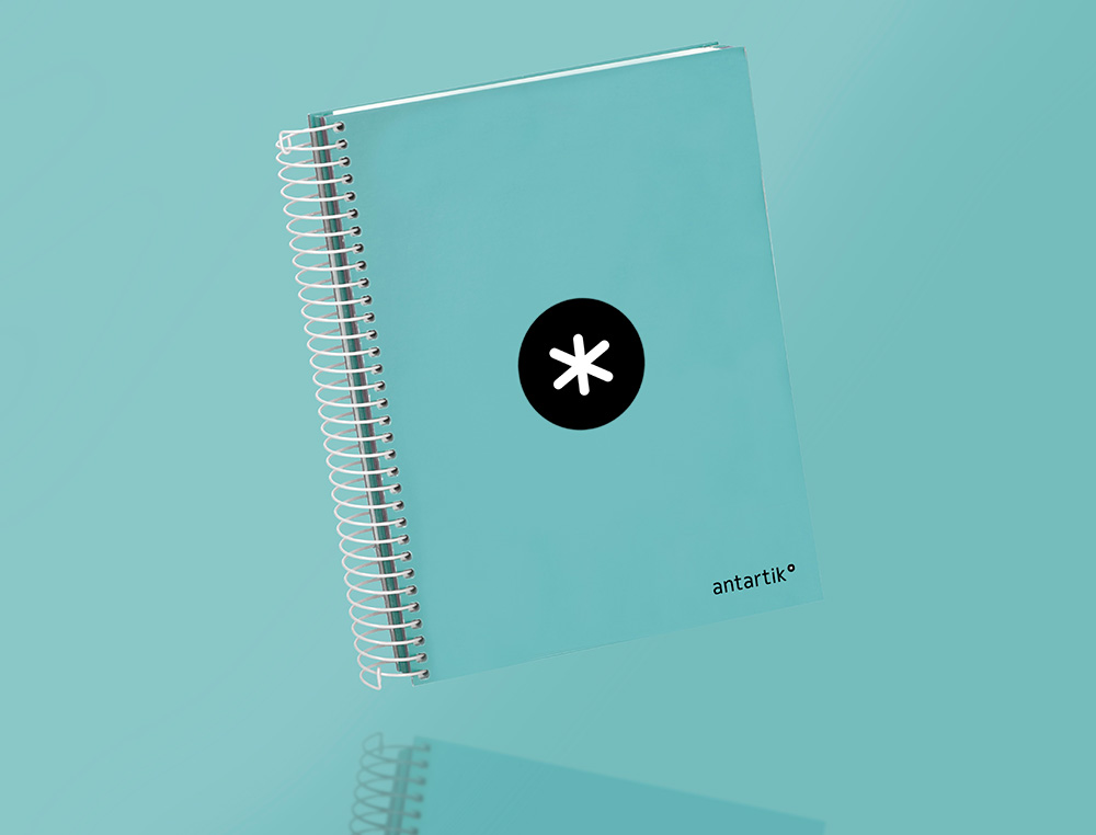 CAHIER SPIRALE ANTARTIK A5 240P 90G REMBORDÉ QUADRILLAGE 5MM MICROPERFORÉ 5 BANDES 6 TROUS COLORIS MENTHE