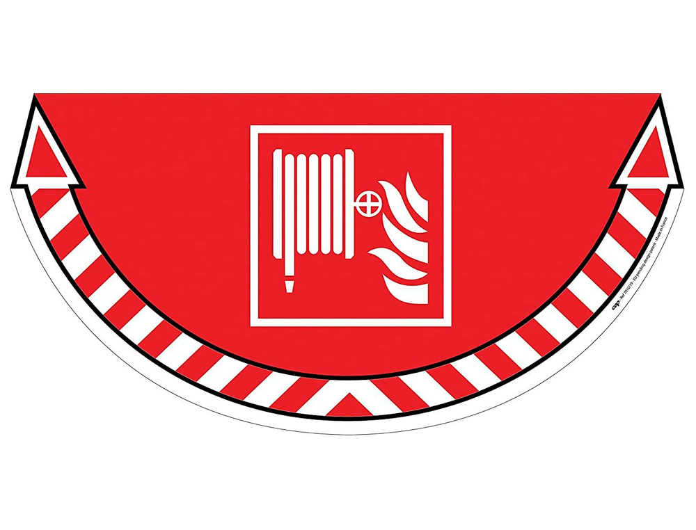 STICKER DE SIGNALISATION CEP RIA ROBINET D'INCENDIE ARM POUR POSE AU SOL 700X350MM