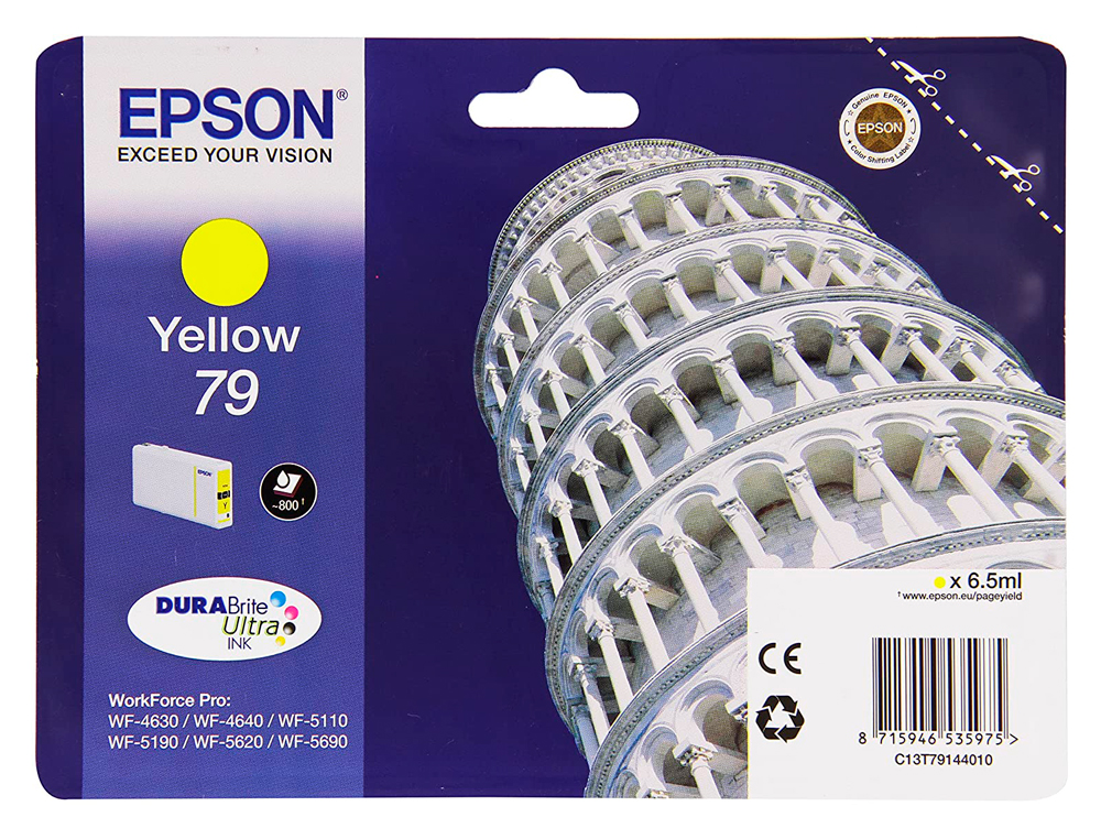 CARTOUCHE EPSON JET D'ENCRE T7912 EPSON WF-4640/5110/5190/5620/5690 COULEUR JAUNE