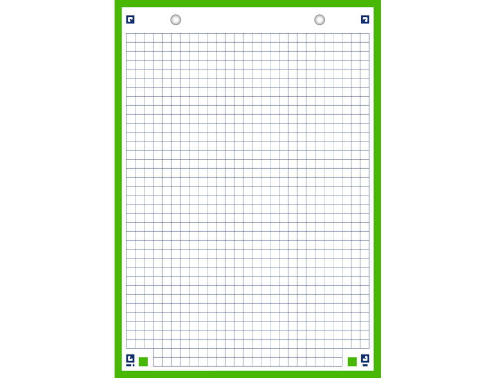 CAHIER DE FICHES BRISTOL 2.0 OXFORD A5 14,8X21CM 5X5MM COULEUR 30 UNITÉS
