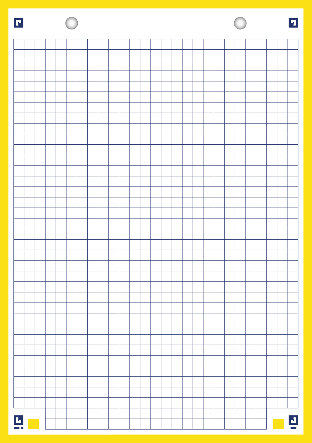 CAHIER DE FICHES BRISTOL 2.0 OXFORD A5 14,8X21CM 5X5MM COULEUR 30 UNITÉS