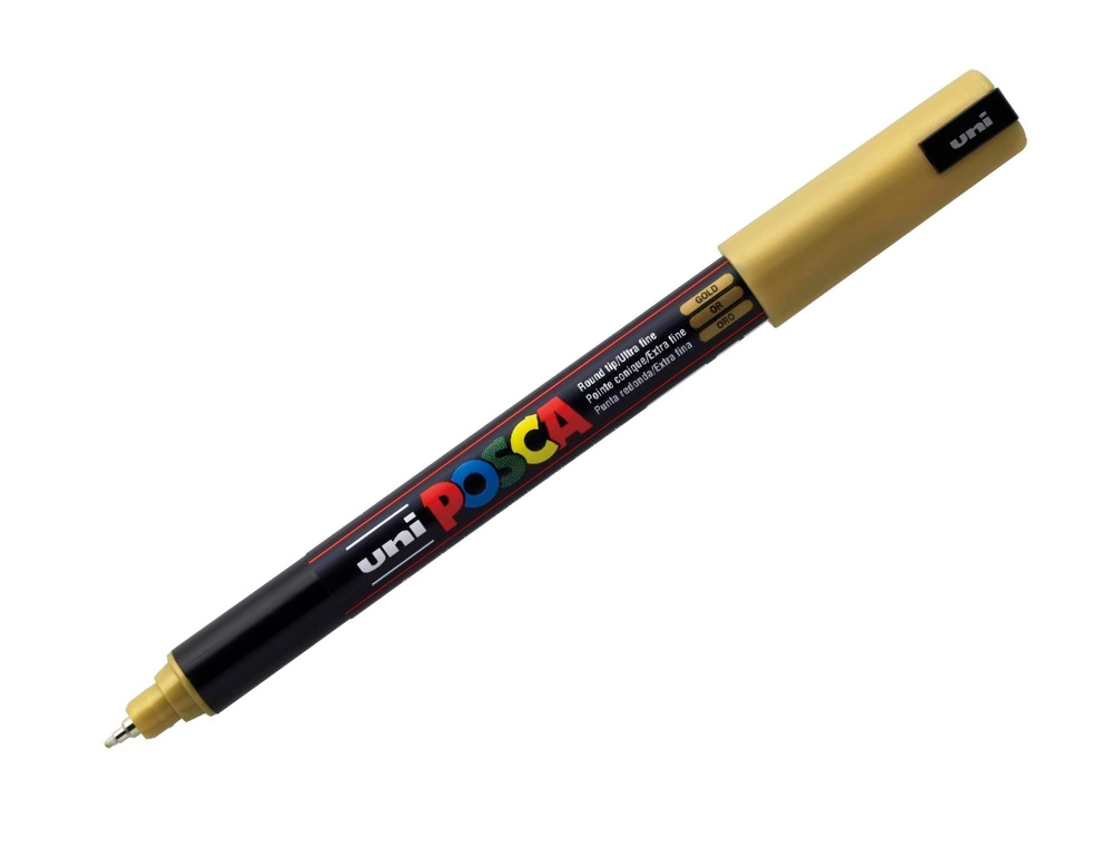 MARQUEUR POSCA PC1MR OR BASE EAU POINTE CALIBRE EXTRA FINE 0,7MM SANS                    ODEURS/ALCOOL/SOLVANT TOUS