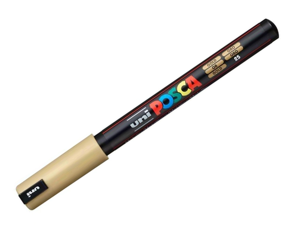 MARQUEUR POSCA PC1MR OR BASE EAU POINTE CALIBRE EXTRA FINE 0,7MM SANS                    ODEURS/ALCOOL/SOLVANT TOUS