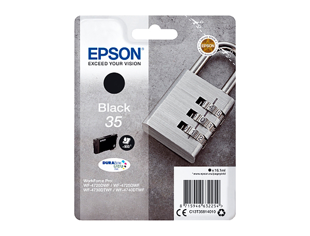 CARTOUCHE EPSON 35 CADENAS T35814010 COULEUR NOIR