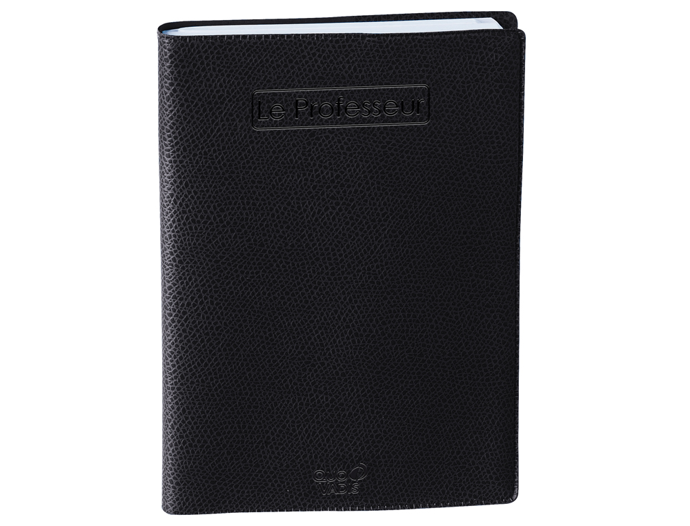 AGENDA QUO VADIS LE PROFESSEUR IMPALA COLORIS NOIR DIM. 210X270MM