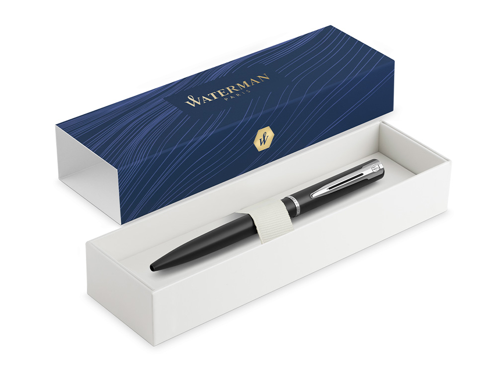 STYLO-BILLE WATERMAN ALLURE COLORIS NOIR AVEC ECRIN