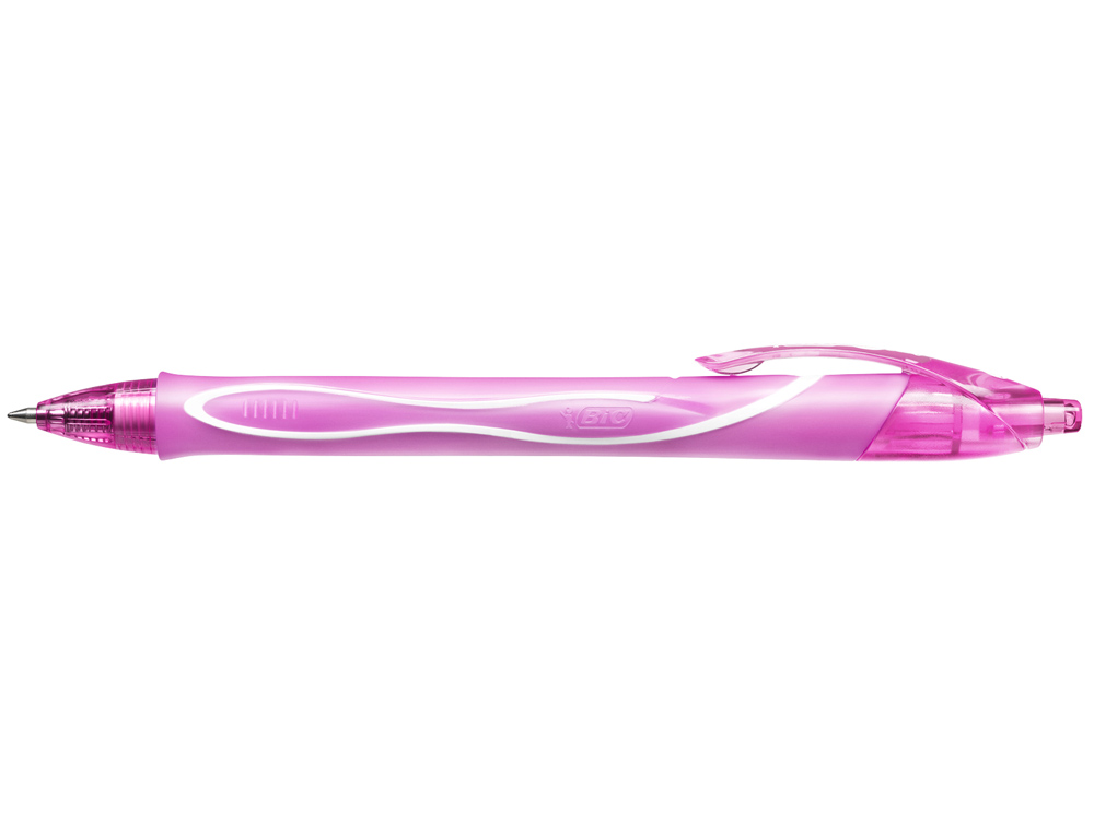 ROLLER BIC GELOCITY QUICK DRY ENCRE GEL POINTE 0.7MM COLORIS ROSE