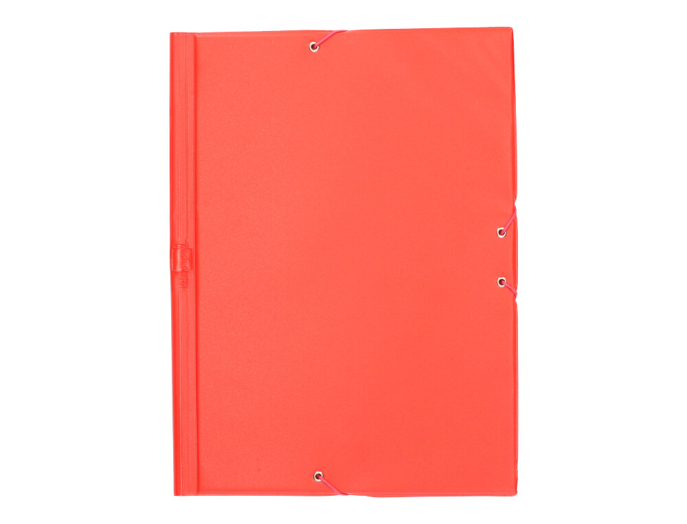 CHEMISE LIDERPAPEL CARTON REMBORD DOS FLEXIBLE A4+ 320X240MM 3 RABATS LASTIQUE COLORIS ROUGE
