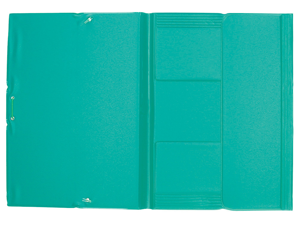 CHEMISE LIDERPAPEL CARTON REMBORDÉ DOS FLEXIBLE A4+ 320X240MM 3 RABATS ÉLASTIQUE COLORIS VERT PISTACHE