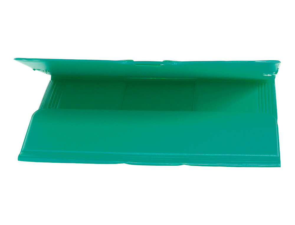 CHEMISE LIDERPAPEL CARTON REMBORDÉ DOS FLEXIBLE A4+ 320X240MM 3 RABATS ÉLASTIQUE COLORIS VERT PISTACHE