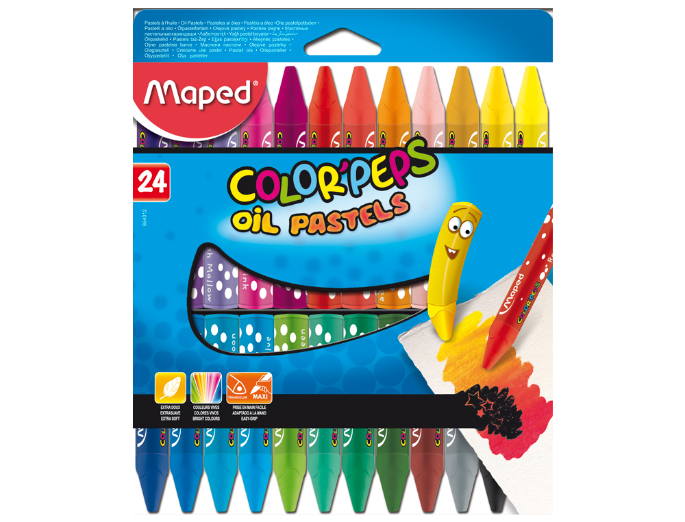 PASTEL HUILE MAPED OIL PASTEL POCHETTE CARTON 24 UNITÉS