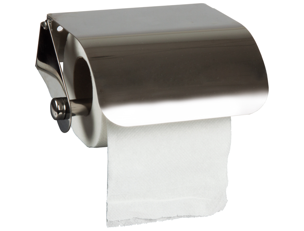 DISTRIBUTEUR PAPIER TOILETTE Q-CONNECT ACIER INOXYDABLE 122X98X45MM