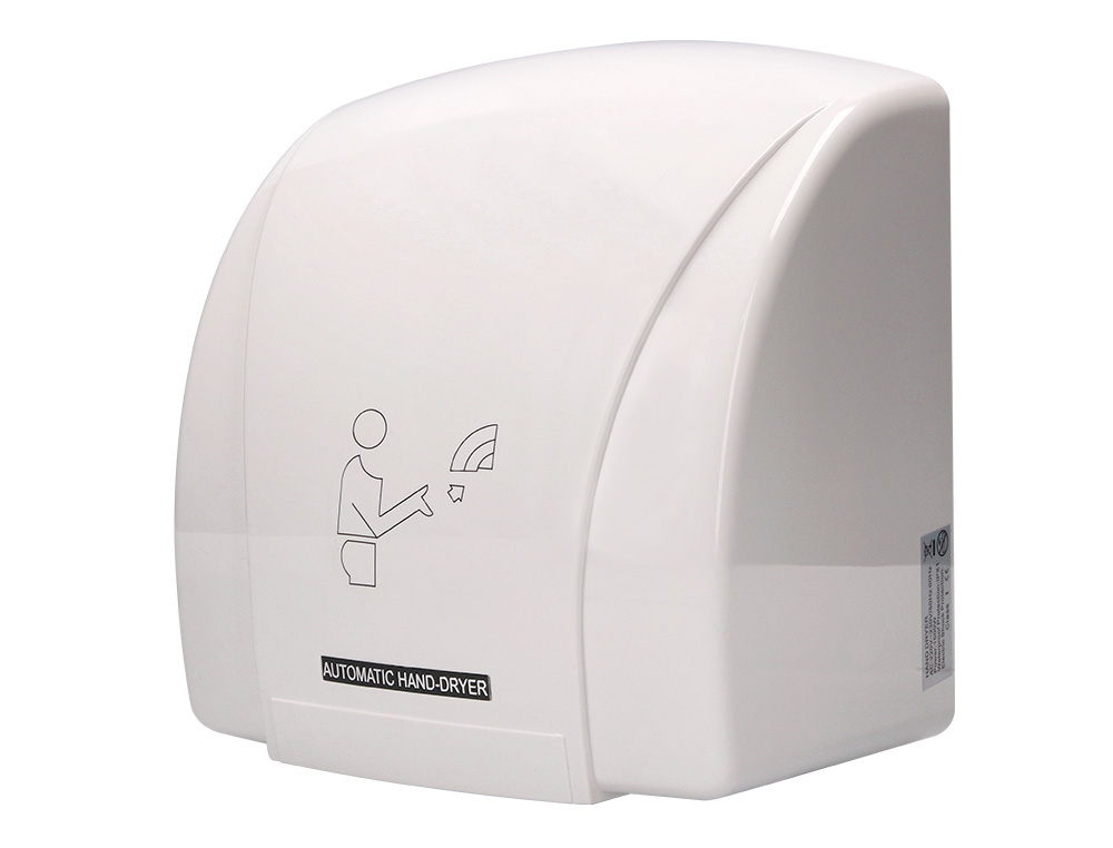 SÈCHE-MAINS Q-CONNECT ÉLECTRIQUE DÉTECTEUR MOUVEMENT 240X205X256MM PUISSANCE 900W 220V COLORIS BLANC