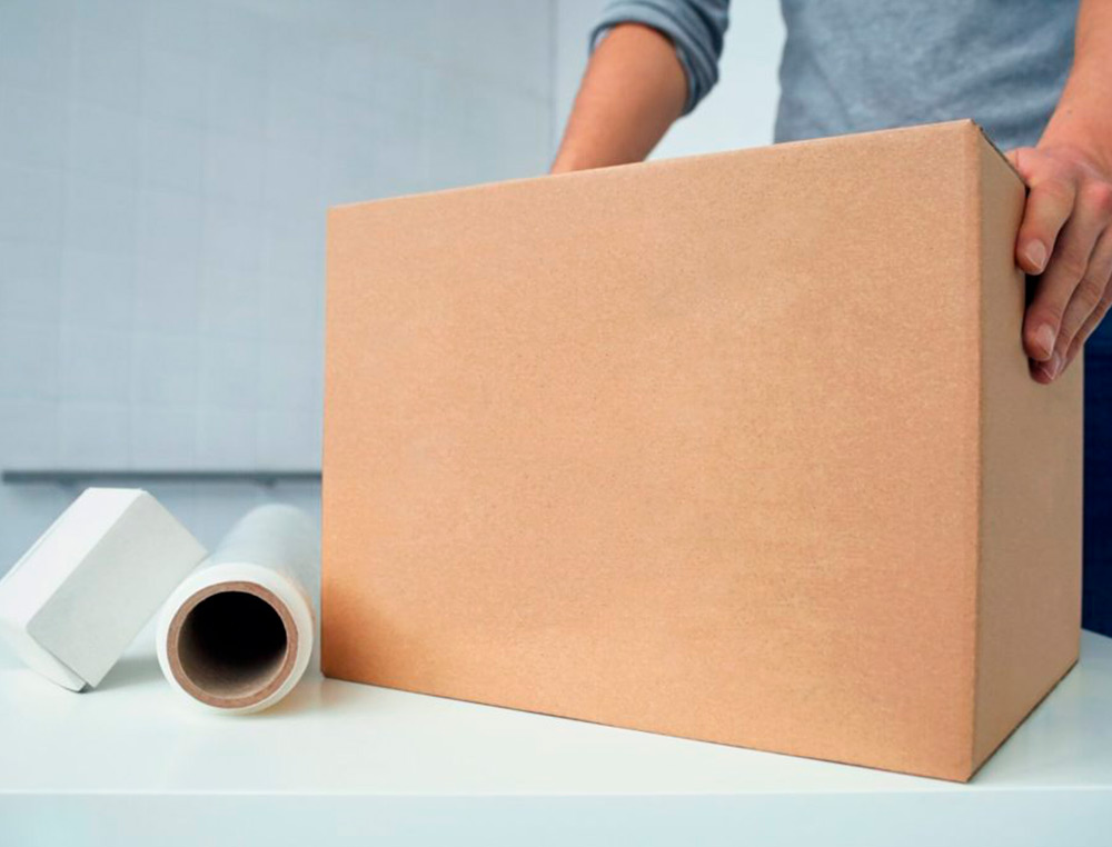 CAISSE AMERICAINE Q-CONNECT CARTON RECYCLE CANNELURE 5MM 500X340X310MM