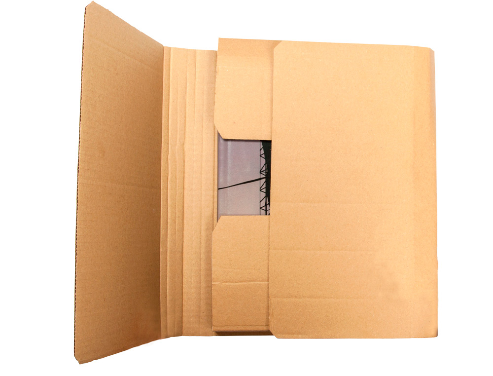 BOITE CARTON Q-CONNECT SPECIALE EMBALLAGE LIVRES CATALOGUES REVUES DOSSIERS MONTAGE FACILE CANNELURE 3MM 300X240X60MM