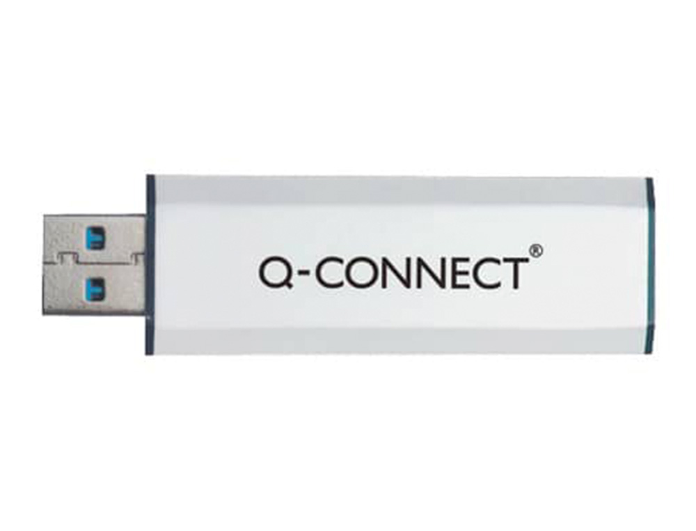 CLÉ USB Q-CONNECT 3.0 16GB LECTURE175MB/S ÉCRITURE 60MB/S RÉTRACTABLE INTERFACE SUPERSPEED 3.0 COMPATIBLE USB 2.0