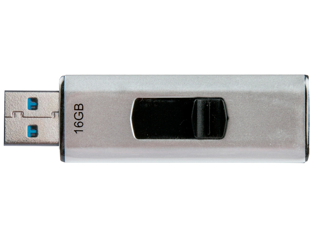 CLÉ USB Q-CONNECT 3.0 16GB LECTURE175MB/S ÉCRITURE 60MB/S RÉTRACTABLE INTERFACE SUPERSPEED 3.0 COMPATIBLE USB 2.0