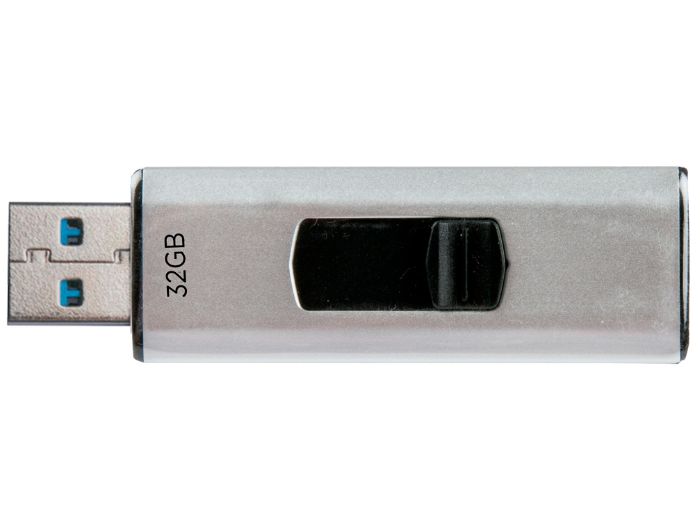 CLÉ USB Q-CONNECT 3.0 32GB LECTURE175MB/S ÉCRITURE 60MB/S RÉTRACTABLE INTERFACE SUPERSPEED 3.0 COMPATIBLE USB 2.0