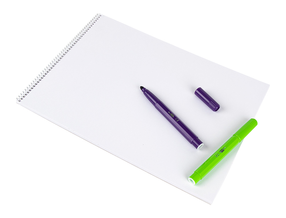 BLOC LIDERPAPEL PAPIER DESSIN ARTISTIQUE SPIRALE SANS ENCADREMENT 180G/M2 FORMAT A4+ 230X325MM 20F