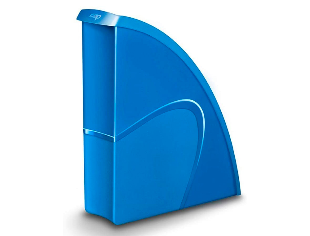 PORTE-REVUES CEP PRO POLYSTYRÈNE ANTICHOC ROBUSTE FORMAT 24X32CM 25.9X8X31CM COLORIS GLOSS BLEU