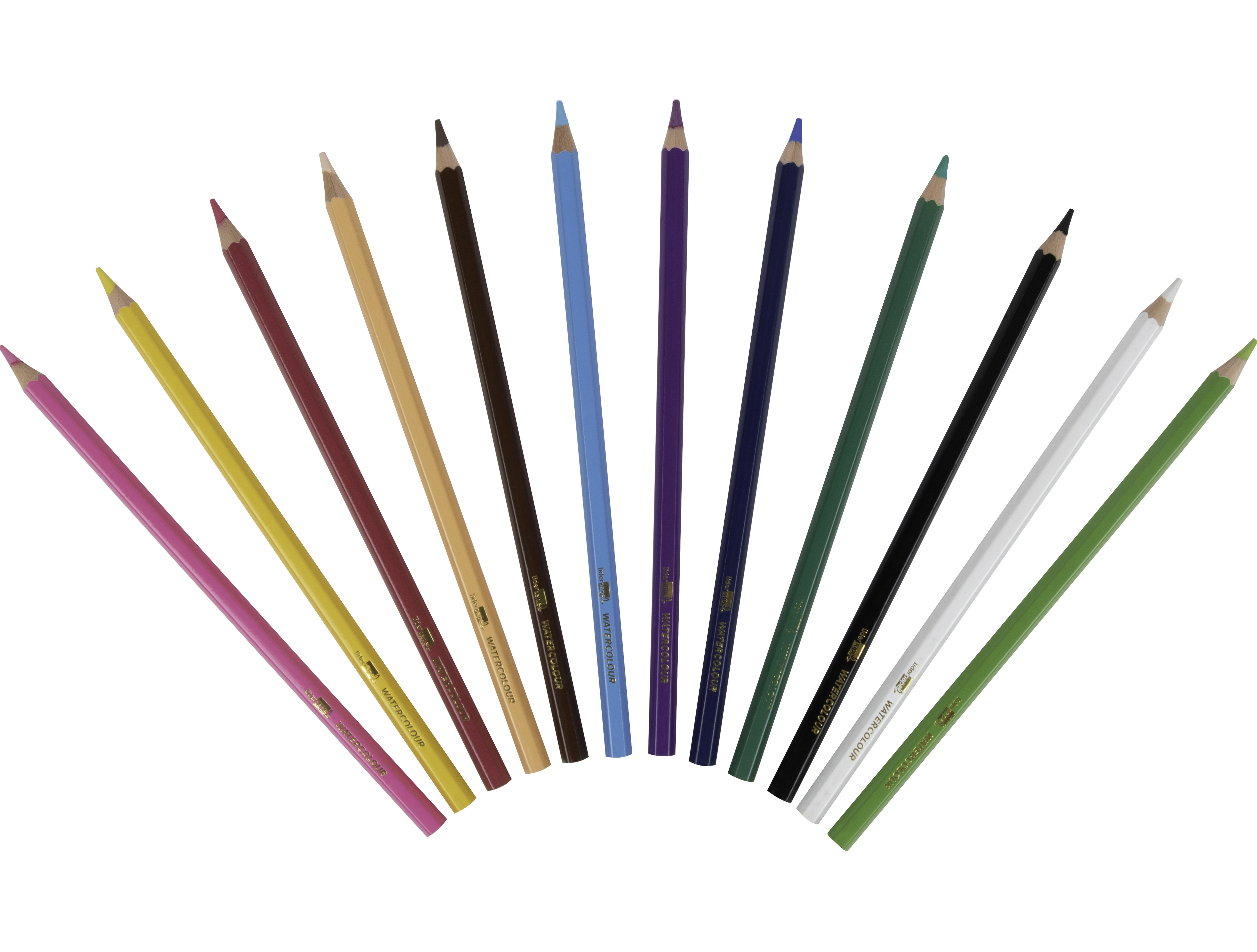 CRAYON COULEUR LIDERPAPEL AQUARELLABLE COLORIS ASSORTIS ÉTUI CARTON 12 UNITÉS