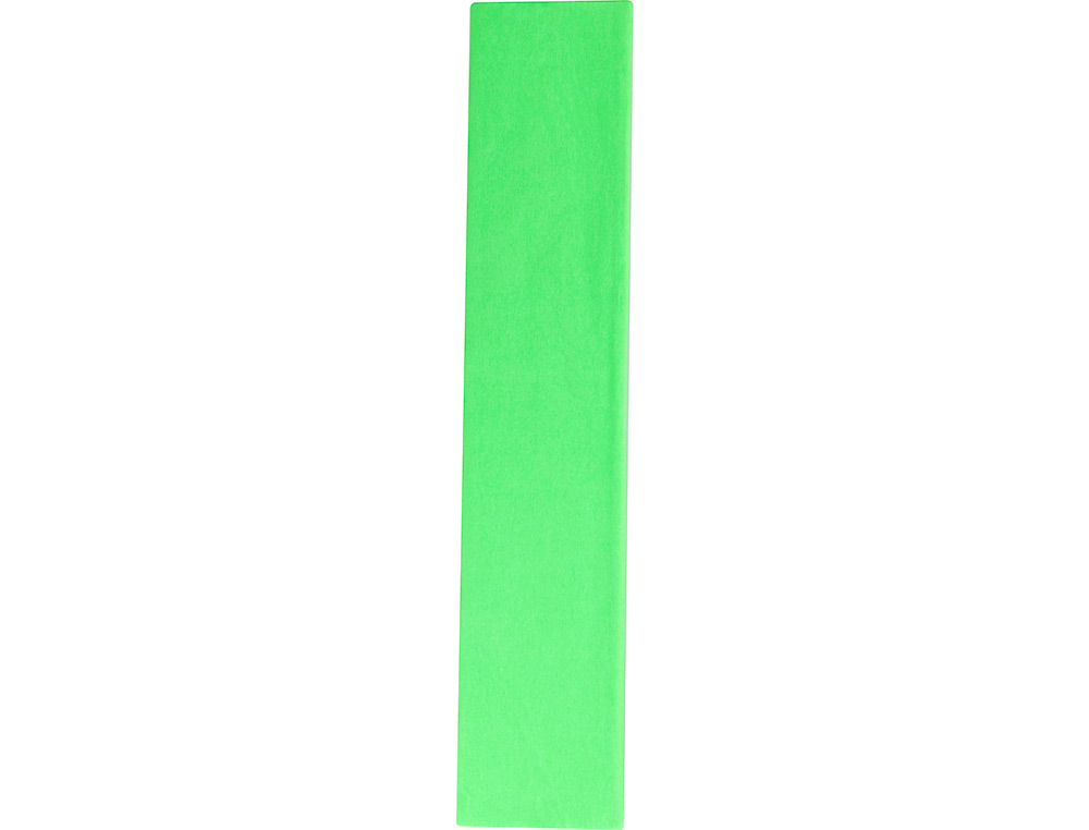 PAPIER CRÉPON LIDERPAPEL 34G/M2 50CMX2.5M UNICOLORE VERT FLUORESCENT