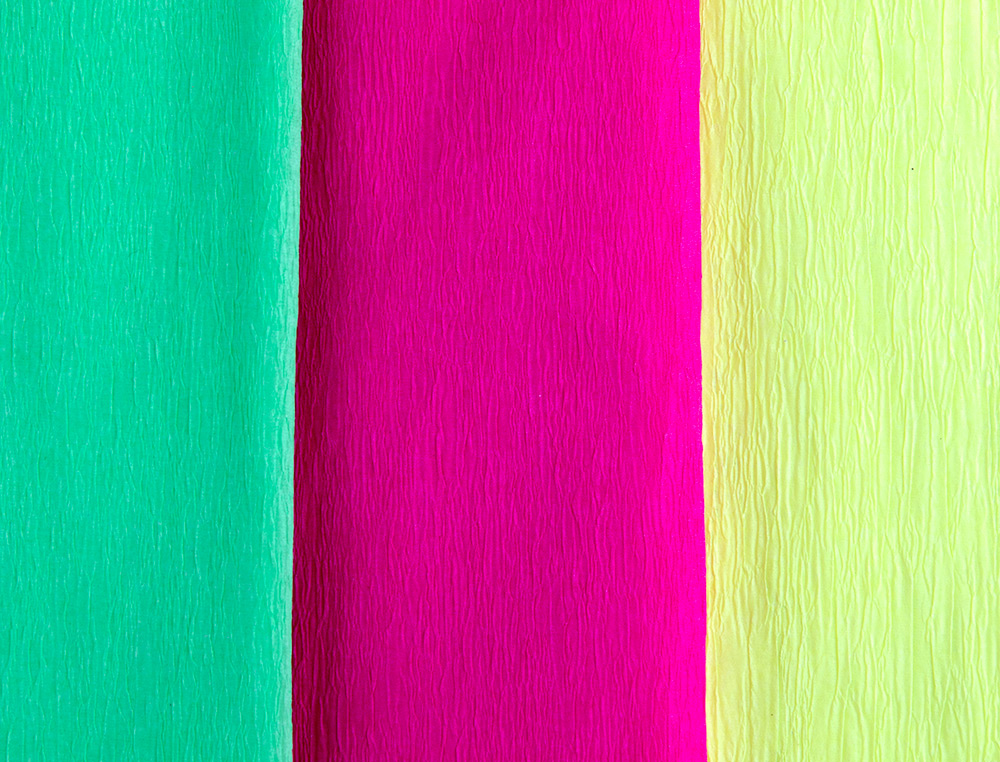PAPIER CRÉPON LIDERPAPEL 34G/M2 50CMX2.5M UNICOLORE VERT FLUORESCENT