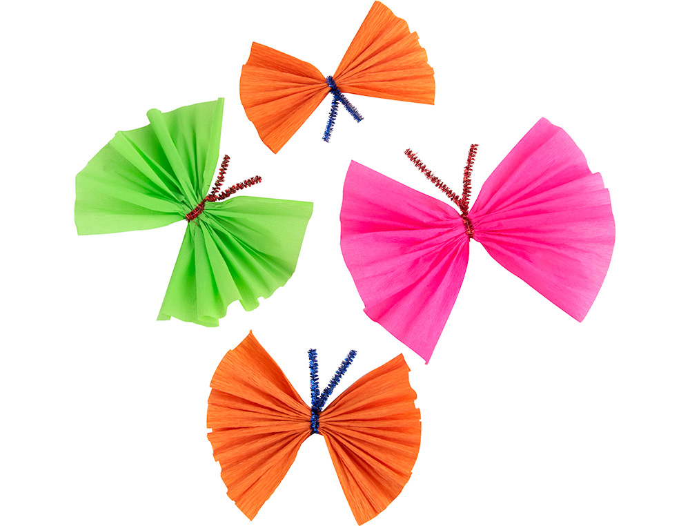 PAPIER CRÉPON LIDERPAPEL 34G/M2 50CMX2.5M UNICOLORE VERT FLUORESCENT