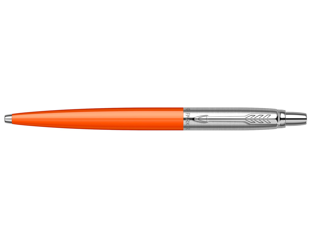 STYLO-BILLE PARKER JOTTER RETRACTABLE POINTE MOYENNE    FINITION ORANGE BRILLANTE     AVEC 1 RECHARGE QUINKFLOW