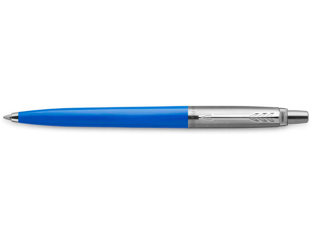 STYLO-BILLE PARKER JOTTER RETRACTABLE POINTE MOYENNE FINITION BLEUE CLASSIQUE AVEC 1 RECHARGE QUINKFLOW ENCRE