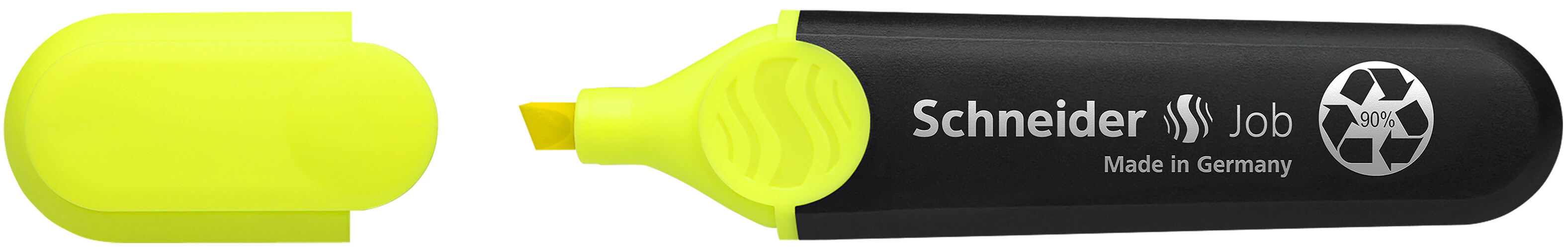 SURLIGNEUR SCHNEIDER JOB POINTE BISEAUTEE RECHARGEABLE AVEC MAXX 660 REFILL STATION RESISTE EVAPORATION JAUNE