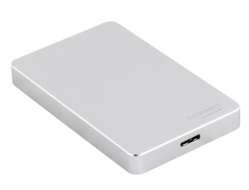 DISQUE DUR Q-CONNECT EXTERNE USB 3.0 1TB COLORIS ARGENT