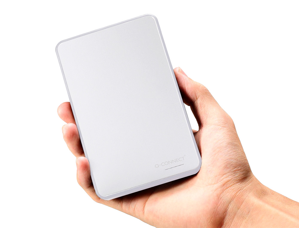 DISQUE DUR Q-CONNECT EXTERNE USB 3.0 1TB COLORIS ARGENT
