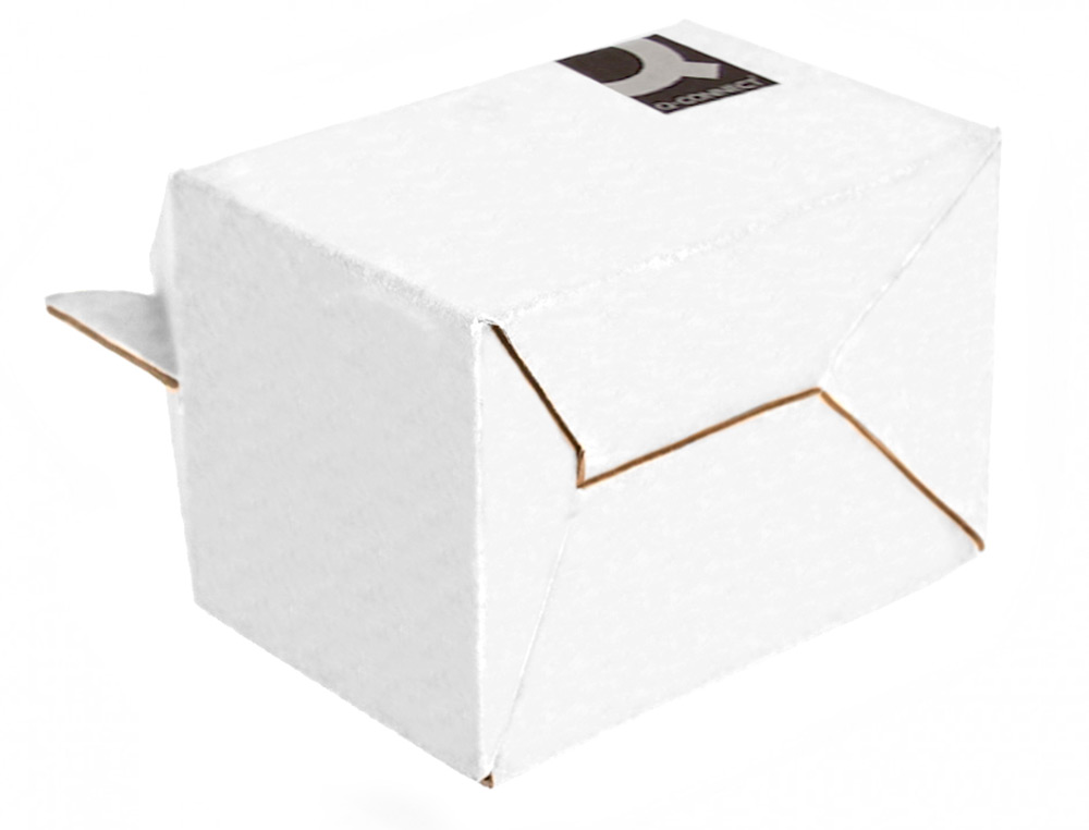 CARTON VALISETTE Q-CONNECT PORTE-DOCUMENTS 355X120X258 MMAVEC ANSES BOITE POUR ENVOI ETTRANSPORT COLORIS BLANC