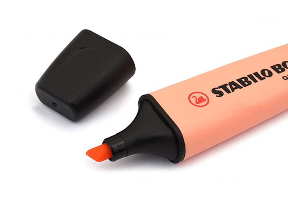 SURLIGNEUR STABILO BOSS PASTEL TRACÉ 2/5MM POINTE BISEAUTÉE ENCRE UNIVERSELLE BASE EAU RÉSISTANTE LUMIÈRE TEINTE PÊCHE