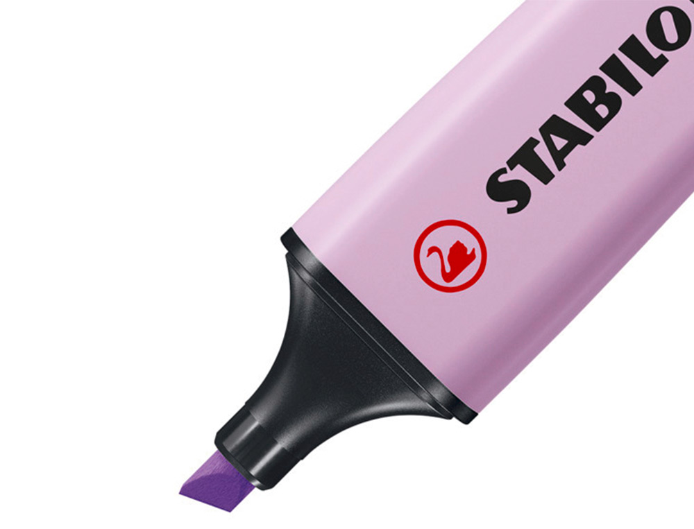 SURLIGNEUR STABILO BOSS PASTEL TRACÉ 2/5MM POINTE BISEAUTÉE ENCRE UNIVERSELLE BASE EAU RÉSISTANTE LUMIÈRE POCHETTE 6U