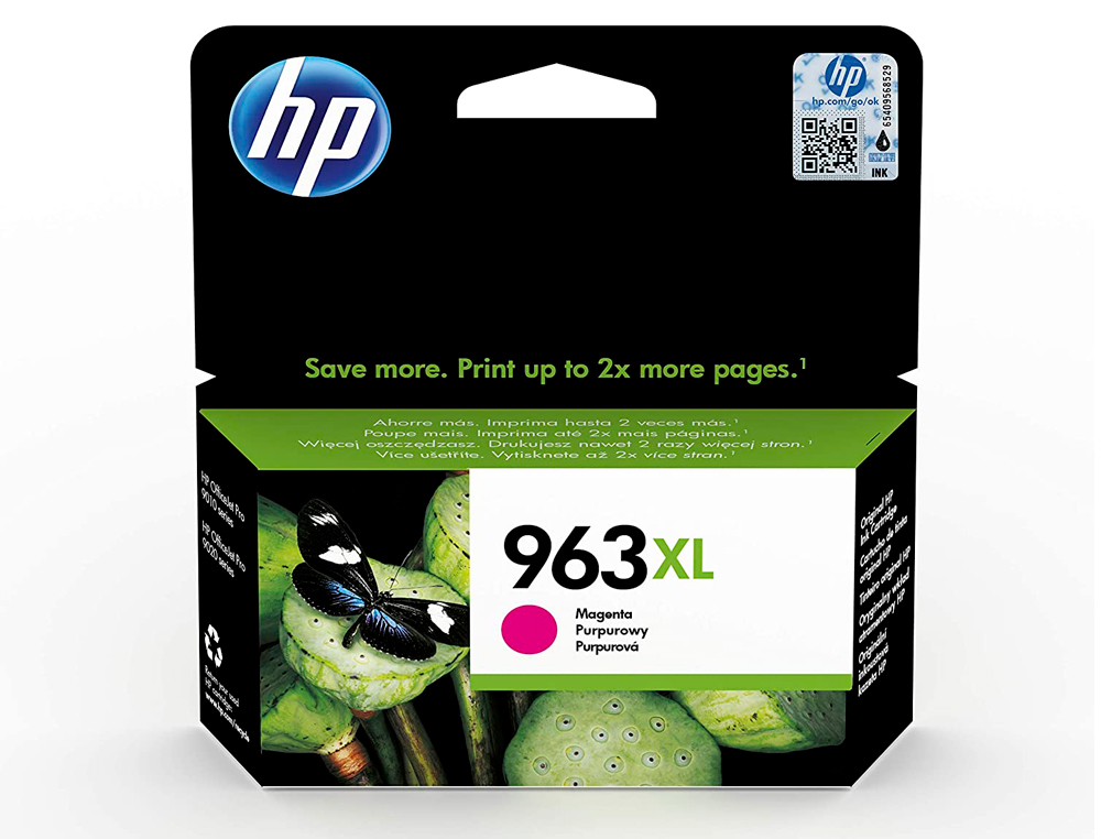 CARTOUCHE HP JET ENCRE 963 XL OFFICEJET PRO 9010 - 9020 / 9022 / 9023 / 9025 1600 PAGES MAGENTA