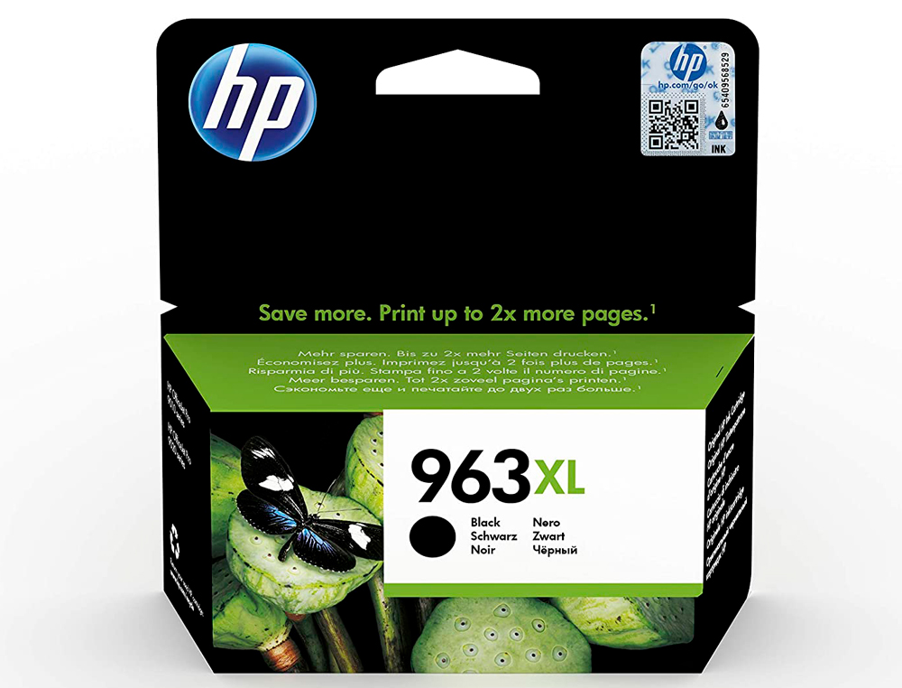CARTOUCHE HP JET ENCRE 963 XL OFFICEJET PRO 9010 - 9020 / 9022 / 9023 / 9025 2000 PAGES NOIR