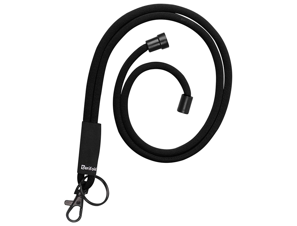 CORDON RD PORTE-BADGE 46CM P10 COLORIS NOIR